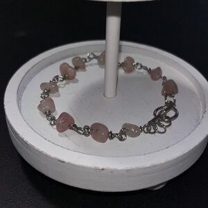 Wearable Rose Quartz Crystal Bracelet